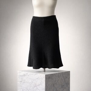 Odille Anthropologie Skirt Vintage Y2K Small Black Flower Accent
